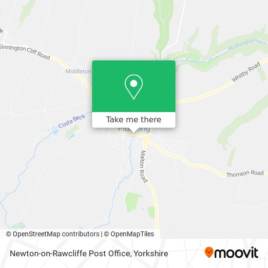 Newton-on-Rawcliffe Post Office map