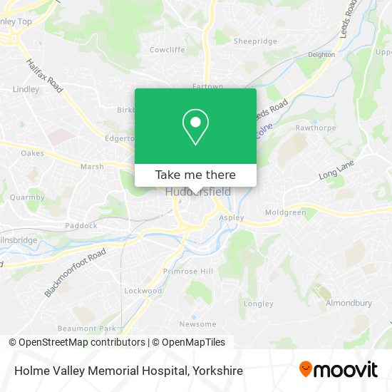 Holme Valley Memorial Hospital map