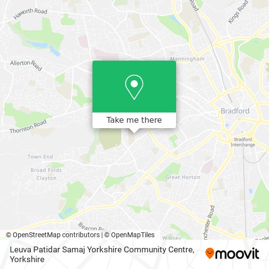 Leuva Patidar Samaj Yorkshire Community Centre map