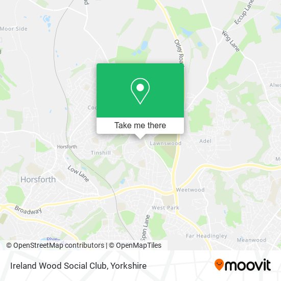 Ireland Wood Social Club map