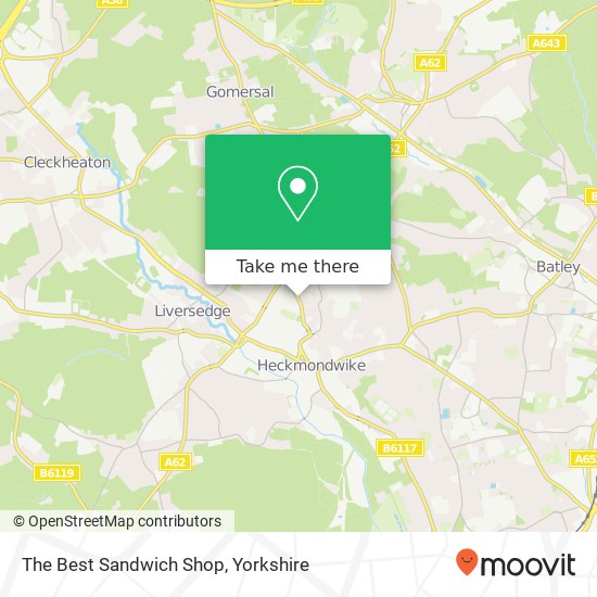 The Best Sandwich Shop map