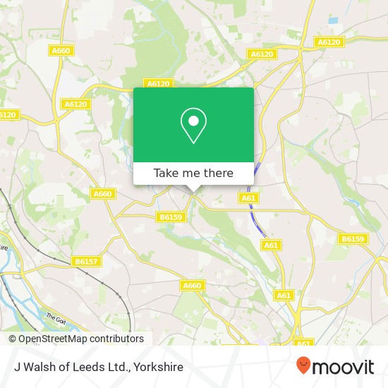 J Walsh of Leeds Ltd. map