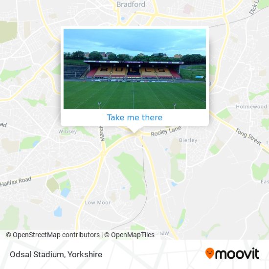 Odsal Stadium map