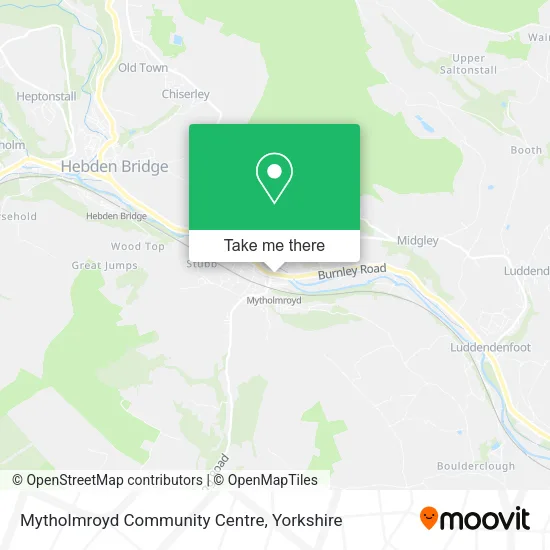 Mytholmroyd Community Centre map