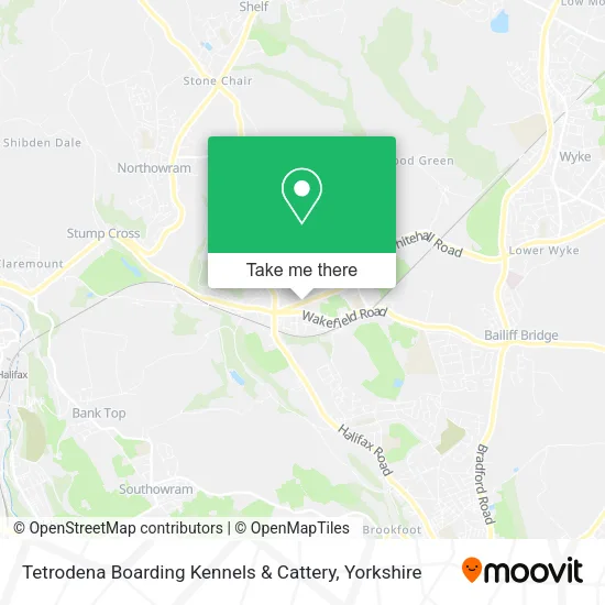 Tetrodena Boarding Kennels & Cattery map