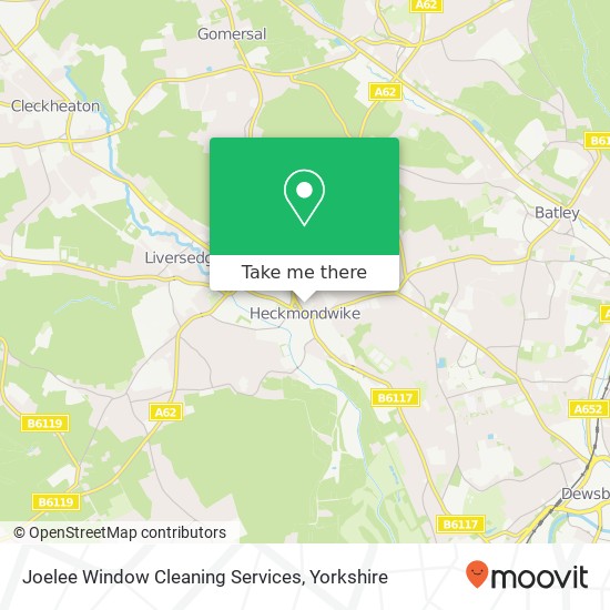 Joelee Window Cleaning Services map