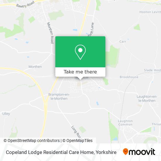 Copeland Lodge Residential Care Home map