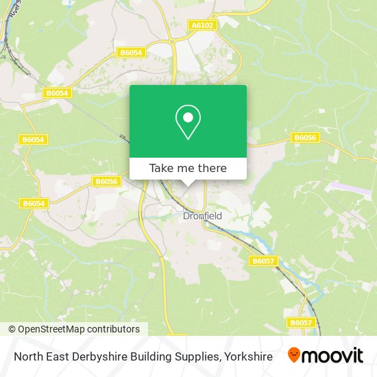 North East Derbyshire Building Supplies map