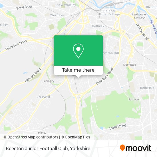 Beeston Junior Football Club map