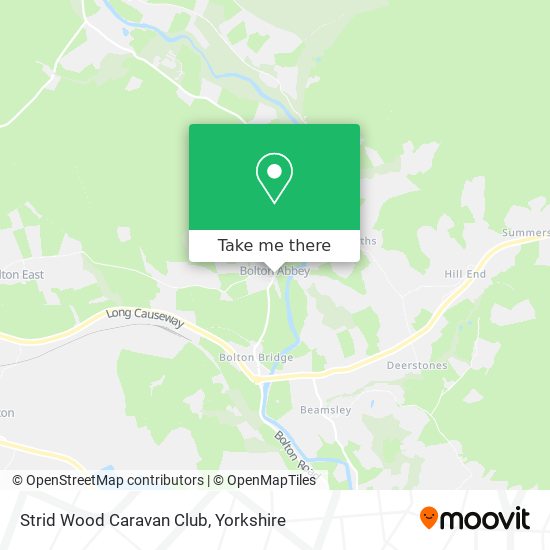 Strid Wood Caravan Club map