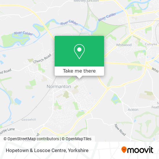 Hopetown & Loscoe Centre map