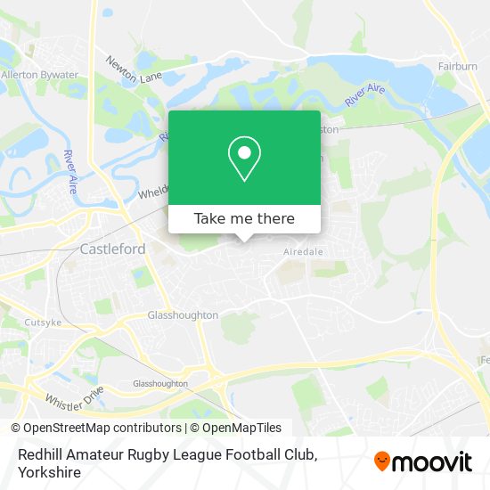 Redhill Amateur Rugby League Football Club map