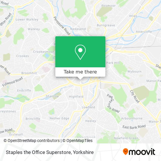 Staples the Office Superstore map