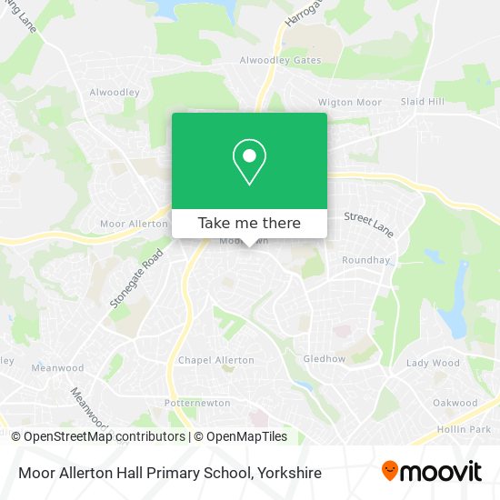 Moor Allerton Hall Primary School map