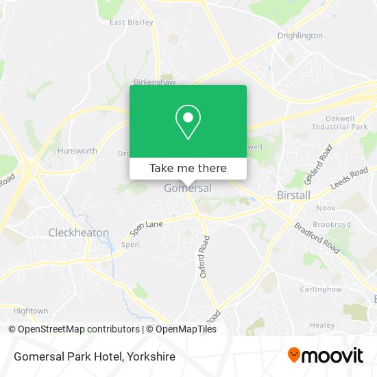 Gomersal Park Hotel map