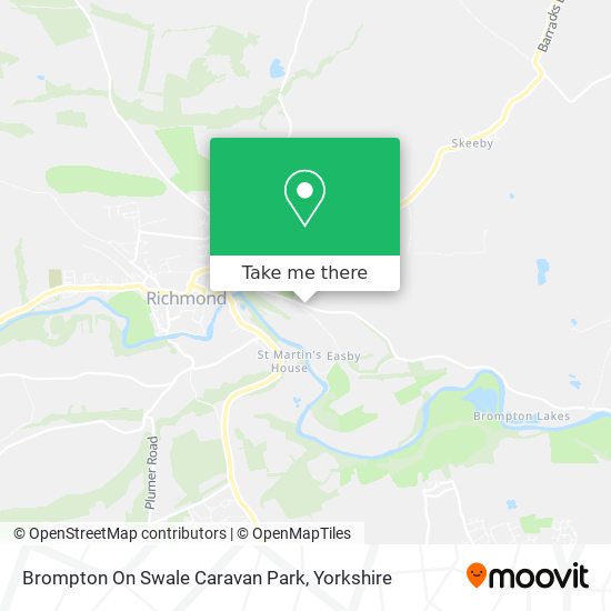 Brompton On Swale Caravan Park map