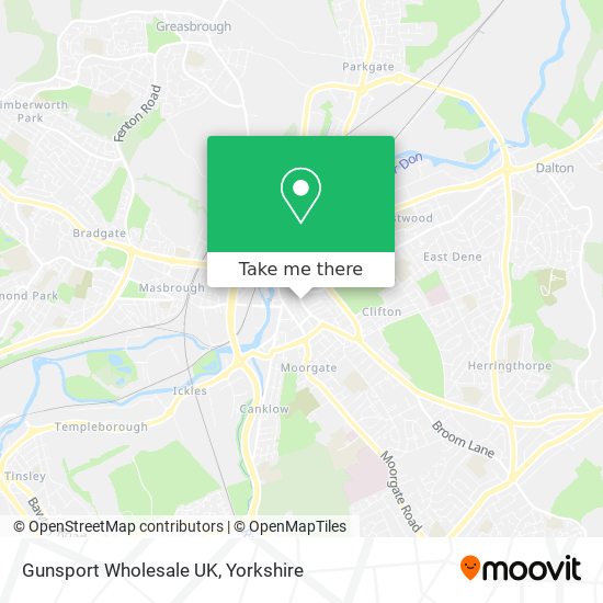 Gunsport Wholesale UK map