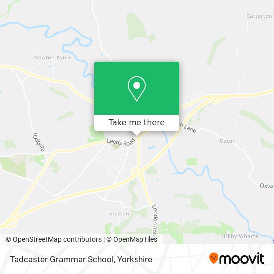 Tadcaster Grammar School map