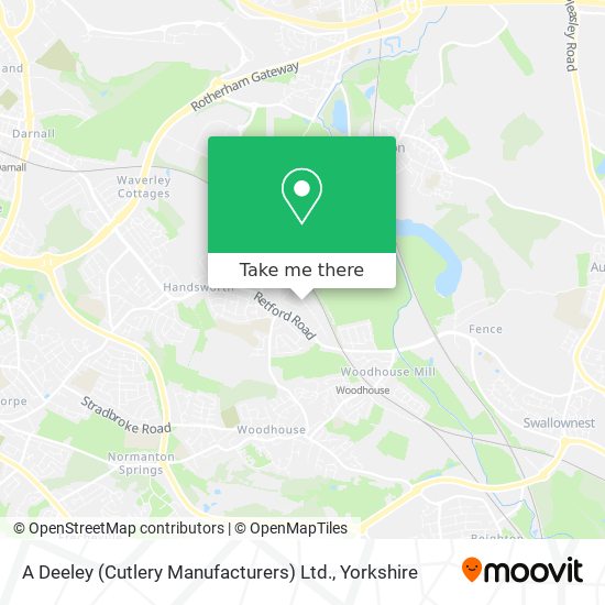 A Deeley (Cutlery Manufacturers) Ltd. map