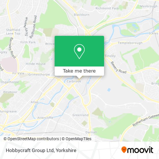 Hobbycraft Group Ltd map