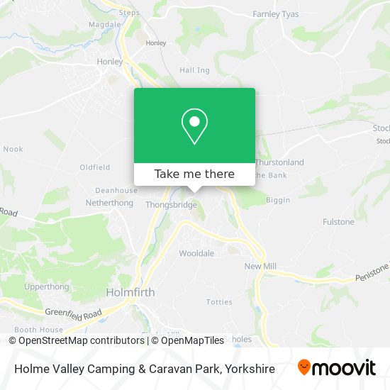 Holme Valley Camping & Caravan Park map