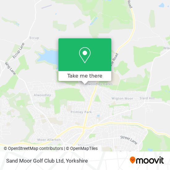 Sand Moor Golf Club Ltd map