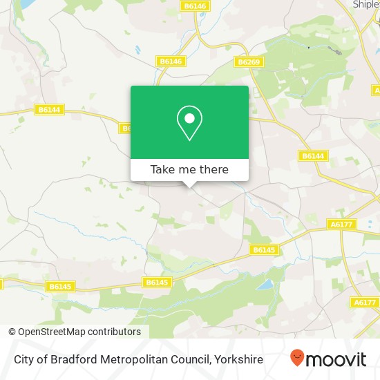 City of Bradford Metropolitan Council map