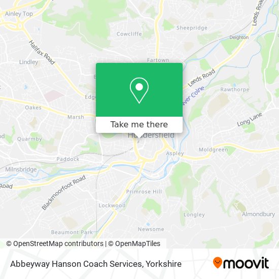 Abbeyway Hanson Coach Services map