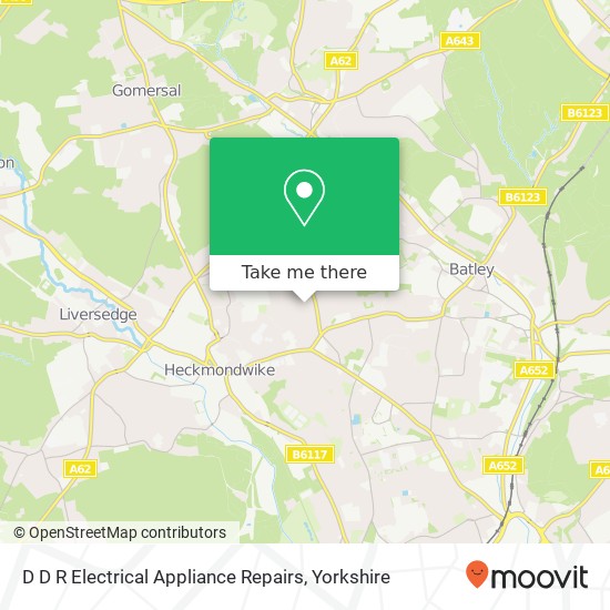 D D R Electrical Appliance Repairs map