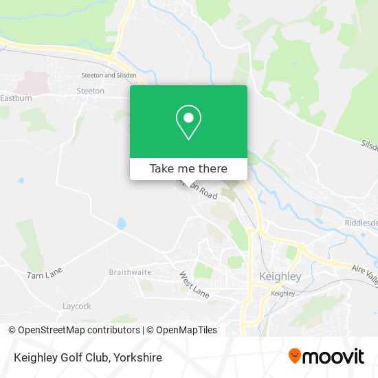 Keighley Golf Club map