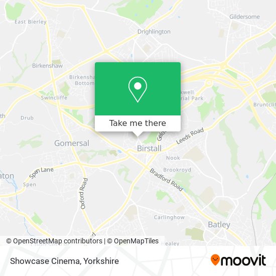 Showcase Cinema map