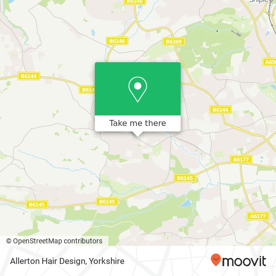 Allerton Hair Design map