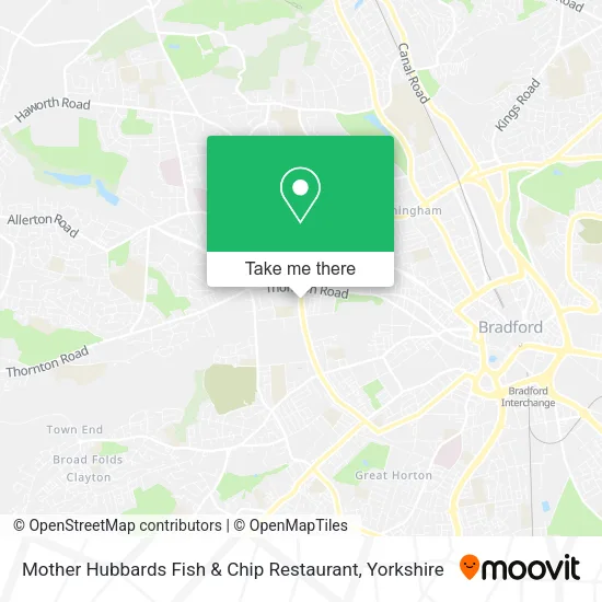 Mother Hubbards Fish & Chip Restaurant map