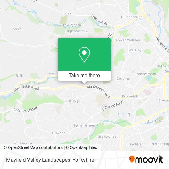 Mayfield Valley Landscapes map