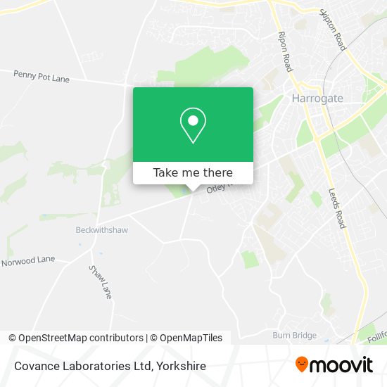 Covance Laboratories Ltd map