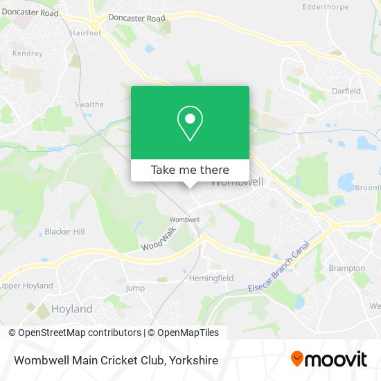 Wombwell Main Cricket Club map