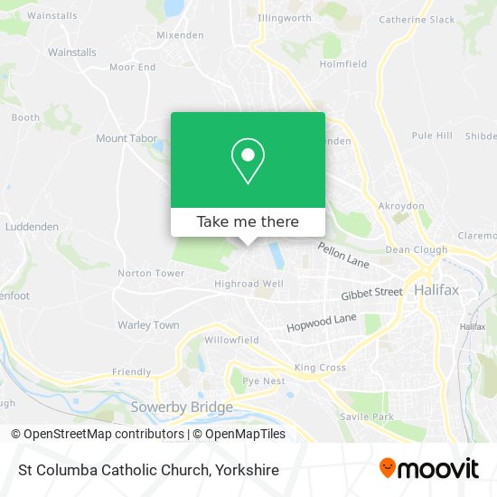 St Columba Catholic Church map