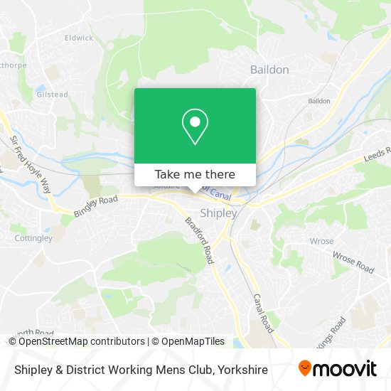 Shipley & District Working Mens Club map