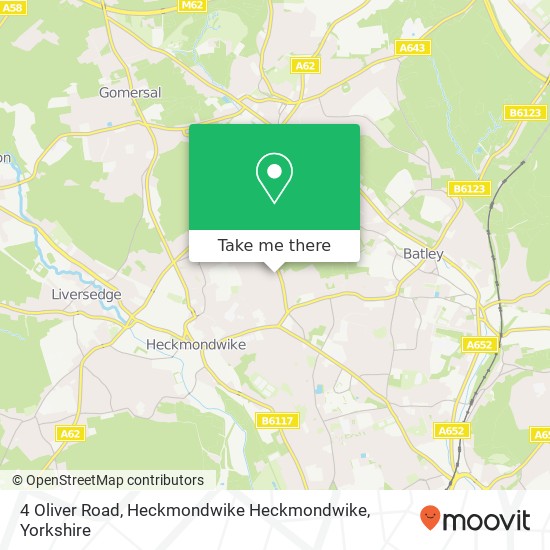 4 Oliver Road, Heckmondwike Heckmondwike map