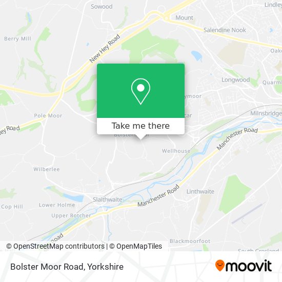 Bolster Moor Road map