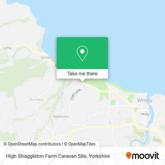 High Straggleton Farm Caravan Site map