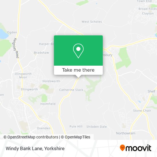 Windy Bank Lane map