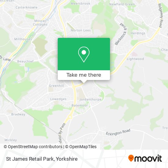 St James Retail Park map