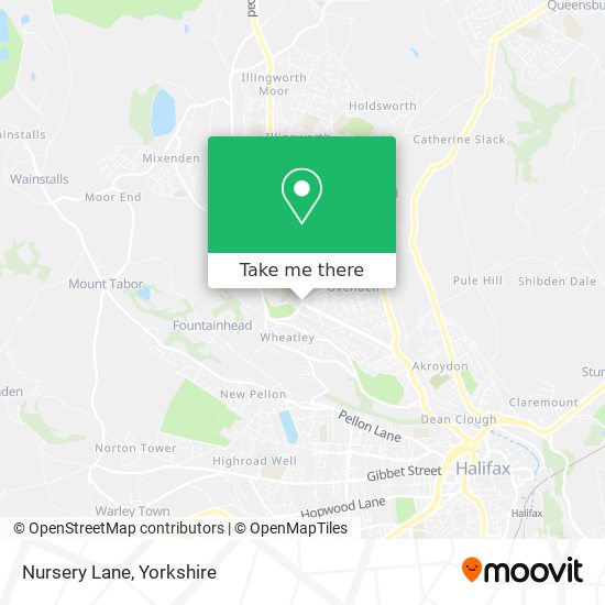 Nursery Lane map