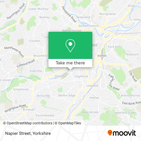 Napier Street map