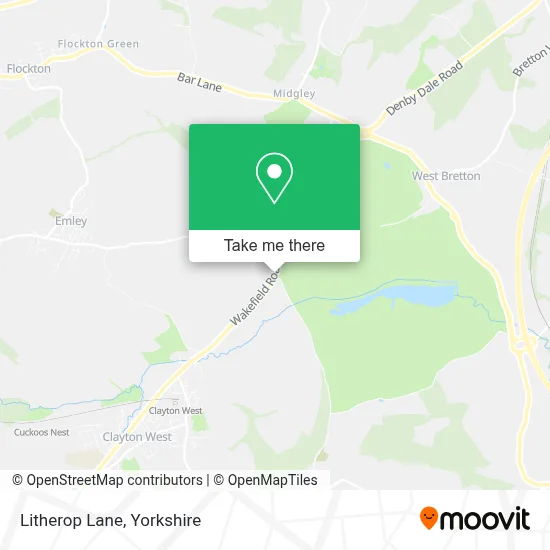 Litherop Lane map