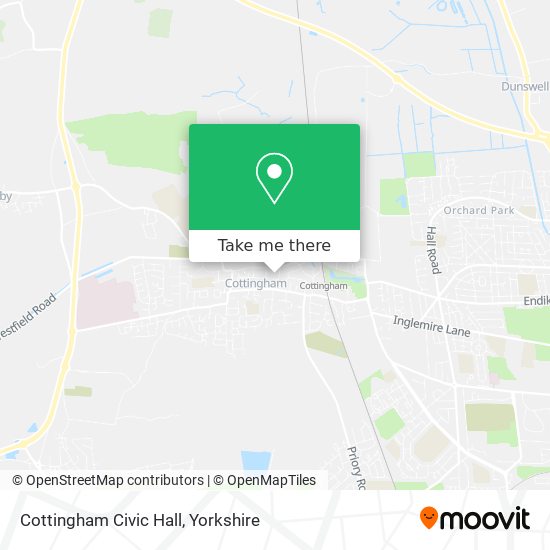 Cottingham Civic Hall map