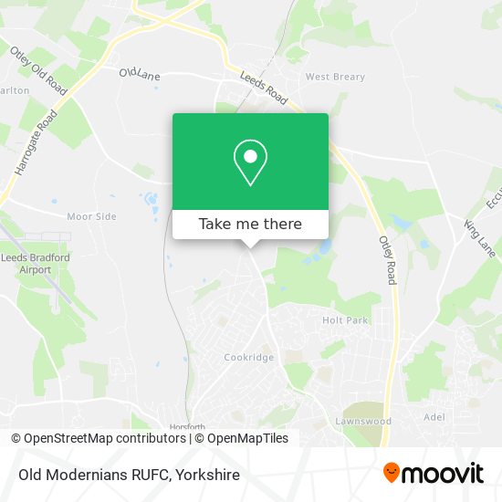 Old Modernians RUFC map