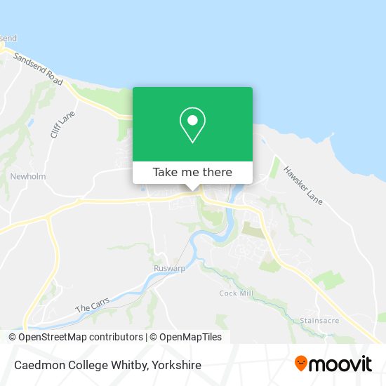 Caedmon College Whitby map