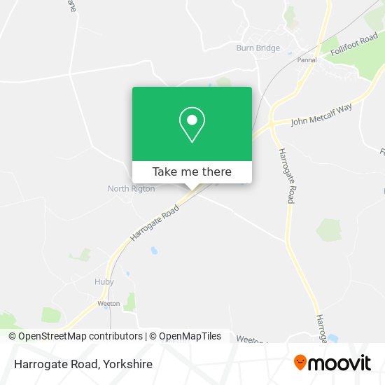 Harrogate Road map